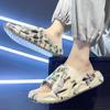 Chanclas para Pareja Hombres Verano 2023 Sensación de Ponerse y Quitarse Uso Exterior Baño Interior Antideslizantes Sandalias Casuales para Hombre