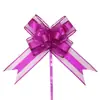 Gaze de neve 70# oversized laço escovado flor de mão decoração de carro de casamento embalagem de presente de flor atacado de flores