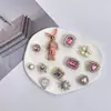 Accesorios para Zapatos Tipo Clog de Estilo Nuevo con un Toque de Alta Gama, Dijes Brillantes de Mariposa con Pedrería Estilo Ins, Hebilla Decorativa para Zapatos de Mariposa Negra y Blanca Oscura para DIY