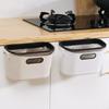 Cubo de basura de pared para cocina, tamaño pequeño, para armario de casa, cajón colgante, tubo, papelera de plástico para baño, venta al por mayor