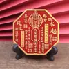 Adorno de relieve de latón con bendiciones celestiales, decoración de escritorio de oficina, colgante de estilo chino para sala de estar, regalo de inauguración y de casa nueva