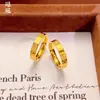 Anillo de Joyería Chapada en Oro para Riqueza Inmediata, Anillo de Moda de Lujo Ligero Chapado en Latón Dorado para la Buena Suerte en el Año del Caballo, Anillos de Pareja que Atraen la Riqueza