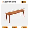 Banco Largo de Madera Maciza, Silla de Comedor para el Hogar, Banco para Cambiarse los Zapatos en la Entrada, Banco al Pie de la Cama en el Dormitorio, Banco Negro para Tienda de Ropa
