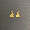 Cor forte e duradoura ouro ouro cobre pneu vácuo galvanoplastia requintado compacto filigrana auspicioso cabaça pequena fortuna pingente pulseira DIY