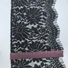 Ribete de encaje de pestañas ancho, ribete de encaje para lencería, ropa, dobladillos de faldas y puños, ribete de jacquard de encaje de pestañas ondulado