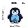 Parche Bordado con Lentejuelas de Pingüino de Dibujos Animados, Parche Bordado con Cuentas de Animal Lindo para Ropa Infantil, Bolsas, Accesorios para el Cabello, Zapatos y Sombreros