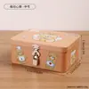 Nova Caixa de Armazenamento Estilo Vintage, Caixa de Armazenamento de Ferro para Mesa com Trava de Senha, Caixa de Lata para Adereço de Fotografia