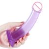 Masturbador de Sucção Jiuxi Mastro Sexo Produtos Divertidos Dildo Roxo Plug Anal Tira para Homens e Mulheres Traseiro
