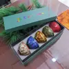 Xícara de Chá de Grande Capacidade com Boca Larga para Chá Pu'Er, Porcelana Azul e Branca, Estilo Chinês Novo, Xícara Multicolorida Queimada em Forno Doméstico, Conjunto de Presente