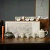 Regalo cultural y creativo estilo chino juego de té evento de aniversario de empresa regalos prácticos recuerdos de negocios de alta gama con impresión de logotipo disponible