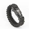 Pulseira de Sobrevivência para Exterior, Iniciador de Fogo Cortador, Pulseira com Apito de Alta Frequência, Pulseira de Sobrevivência Trançada com Paracord de Sete Fios Feita à Mão