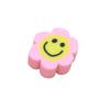 Flor de Color Sonriente Color de Contraste Infantil Cerámica Suave con Cuentas Material diy Joyería Hecha a Mano Aretes Collar Pulsera Accesorios