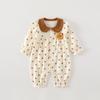 Ropa para Bebé, Monos de Algodón Puro para Niña de Primavera y Otoño, Ropa de Manga Larga Estilo Princesa para Bebés y Niños Pequeños, Ropa para Exteriores para Todas las Estaciones