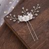 Nueva y hermosa horquilla antigua de estilo coreano, tejida a mano con flores de cristal, horquilla para novia, accesorios para tocados de vestidos chinos