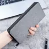 Atacado do Fabricante Carteira de Moedas Masculina Longa com Zíper Grande Capacidade Multi-Compartimentos para Cartões Clutch Transfronteiriça de Lona Porta-Cartões