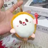 Llavero de peluche con colgante de gato ruborizado, bonito colgante de bolso con forma de corazón de niña y gato, mercancía de venta al por mayor