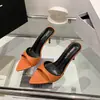 Nuevos Zapatos de Mujer Verano 2026 Punta Fina Tacones Altos Peep-Toe Stiletto Medias Zapatillas Deslizables Zapatillas de Moda Elegantes