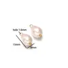 Acero Inoxidable Chapado al Vacío Piedra de Cristal Cuentas Cilíndricas Colgante DIY Moda Collar Pulsera Accesorios para Ropa Joyería
