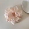 Scrunchie de Rede com Pérolas Estilo Francês para Mulheres, Elástico de Cabelo de Alta Qualidade, Anel para Coque, Faixa de Cabelo, Corda para Cabelo, Ornamento de Cabelo
