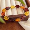 Pulsera Guofeng Vintage Maillard Ámbar Natural Cera de Abeja Fidelidad