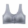 Sutiã para Mães de Meia-Idade Sem Aro, Lingerie Fina, Fecho Frontal Removível, Sutiã-Regata Tamanho Grande, Peça Única Confortável