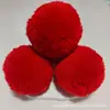 Em Estoque Chapéu Cachecol Pingente de Lã com Pom-Pom Extra Grande de 6,5cm com Fivela de Argola Bola de Mirtilo Bola de Fio Fino