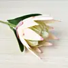 Estilo Minimalista Moderno Flor Imperial Flocada Individual Flor Artificial Decoración de Boda Arreglo Floral Flor Falsa Ramo Artificial de Flores