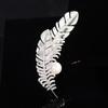 Broche Pena Pérola de Água Doce Novo Estilo Folha Estilo Levemente Luxuoso Acessórios Masculinos e Femininos Corsage Senso de Design Elegante