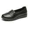 Zapatos de Caminar de Cuero Genuino para Mujer, Piel de Vaca de una Sola Capa, Zapatos de Cuero con Suela Plana Antideslizante Suave, Ligeros y Cómodos