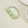 Acessórios de Cabelo Infantis Transfronteiriços Europeus e Americanos, Tiaras de Flores Feitas à Mão para Bebês, Tiaras de Verão Respiráveis para Bebês que Protegem a Fontanela