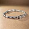 Llegada Nueva 2024 Pulsera Tejida Artística Retro para Hombre Personalizada Hip Hop Punk Textiva Moda Pulsera