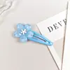 Estilo K-style Estilo Ins Grampo de Cabelo Flor de Cerejeira BB Clip Doce e Fofo Grampo para Franja Grampo de Cabelo Flor Presilha Lateral Adorno de Cabeça Feminino Acessórios de Cabelo