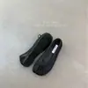 Zapatos de noche planos estilo francés suaves para mujer, zapatos de pezuña de cerdo, zapatos de ballet de malla de encaje con lazo de verano, punta dividida
