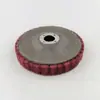 Roda de polimento tipo esponja de aço 100mm para esmerilhadeira angular, disco de polimento para remoção de ferrugem em aço inoxidável e acabamento escovado, disco de polimento de fibra