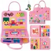 En Stock Tablero de Actividades de Fieltro para Educación Temprana Infantil Libro de Tela Silenciosa Montessori Tablero de Aprendizaje Portátil para Vestir para Niños Pequeños