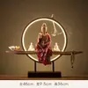 Adornos Transfronterizos de Cerámica del Bodhisattva Guanyin Decoraciones de Buda para el Hogar Sala de Aromas de Flujo Inverso Pasillo Tienda Regalos de Inauguración
