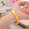 Pulsera Abierta con Corazón de Loto Galvanizado a la Moda Esperando Estilo de Lujo Accesible Pulsera Personalizada de Gama Alta Pulsera de Diseño de Nicho