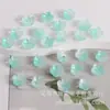 Flor Miniatura de Cinco Pétalas com Bordas Esmaltadas, Base de Flor de Ameixa 3D DIY Feita à Mão para Acessórios de Colares e Pulseiras