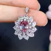 Pingente Alexander Caibao Cultivado em Laboratório Prata 925 Incrustada Joias de Moda de Luxo Leve Joias Coloridas