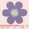 Gancho de Mão Imitação Cor Macaron Toalha Imitação Caxemira Flor Bordada Tecido Patch Roupas Femininas Roupas Infantis Patch Decorativo Patch