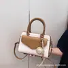 Bolsos Texturizados de Alta Gama para Mujer Verano 2026 Nueva Moda Bolsos Pequeños Cuadrados Color-Blocking Bolso Versátil de Hombro Cruzado para Damas