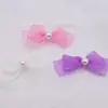 Gasa de Nieve Hecha a Mano DIY con Lazo de Perlas para Ropa Infantil, Accesorios para la Cabeza y el Cabello, Materiales y Accesorios Semi-Terminados
