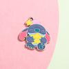 Colgante Pequeño Monstruo Accesorios Dibujos Animados Anime Muñeca Goteo de Aceite Colgante Stitch Accesorios de Aleación DIY Pulsera Collar