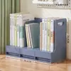Caja de almacenamiento plegable simple organizador de archivos A4 suministros de escritorio para estudiantes caja de almacenamiento para libros y papelería