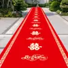 Tapete vermelho de casamento espesso não tecido descartável sala de estar quarto casamento vermelho tapete grande palavra feliz