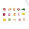 Set de juego con temática de comida, ingredientes para hot pot, decoraciones para uñas, accesorios de resina, pegamento de crema, funda de teléfono DIY, accesorios para pasadores de pelo