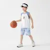 Chal de hombros anchos para niños, malla transpirable deportiva de verano para niños, nuevo estilo 2026, camiseta sin mangas para niños