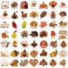 100 Pegatinas de Pavo de Acción de Gracias Transfronterizas con Graffiti Decoración DIY Festiva Pegatinas Impermeables para Fundas de Computadora, Teléfono y Botellas de Agua