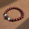 Pulsera de Cuentas de Buda de Palo de Rosa Estilo Étnico Marea Nacional Creativa con Operación de Talla de Joyería Pulsera de Jade para Hombres y Mujeres