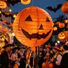 Suministro Transfronterizo en Stock de Faroles de Papel Decorativos de Halloween para Decoraciones de Eventos en Tiendas y Centros Comerciales, Adornos Colgantes, Faroles del Festival de Fantasmas